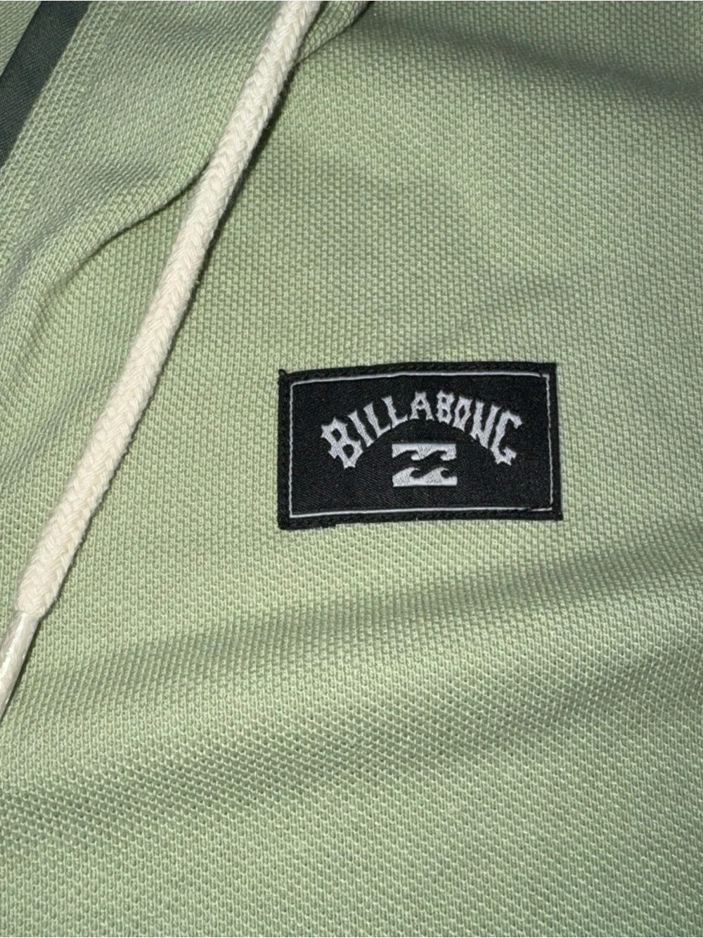 Billabong Two-Tone Light Green & Olive Zip Hoodie